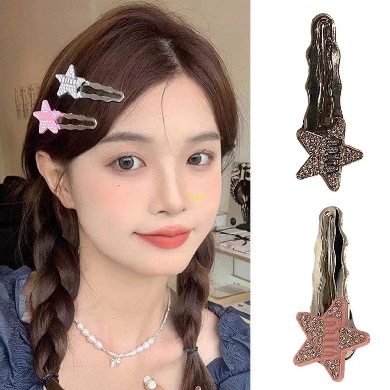 Kẹp Tóc Hình Ngôi Sao Lấp Lánh Phong Cách Hàn Quốc Cho Nữ