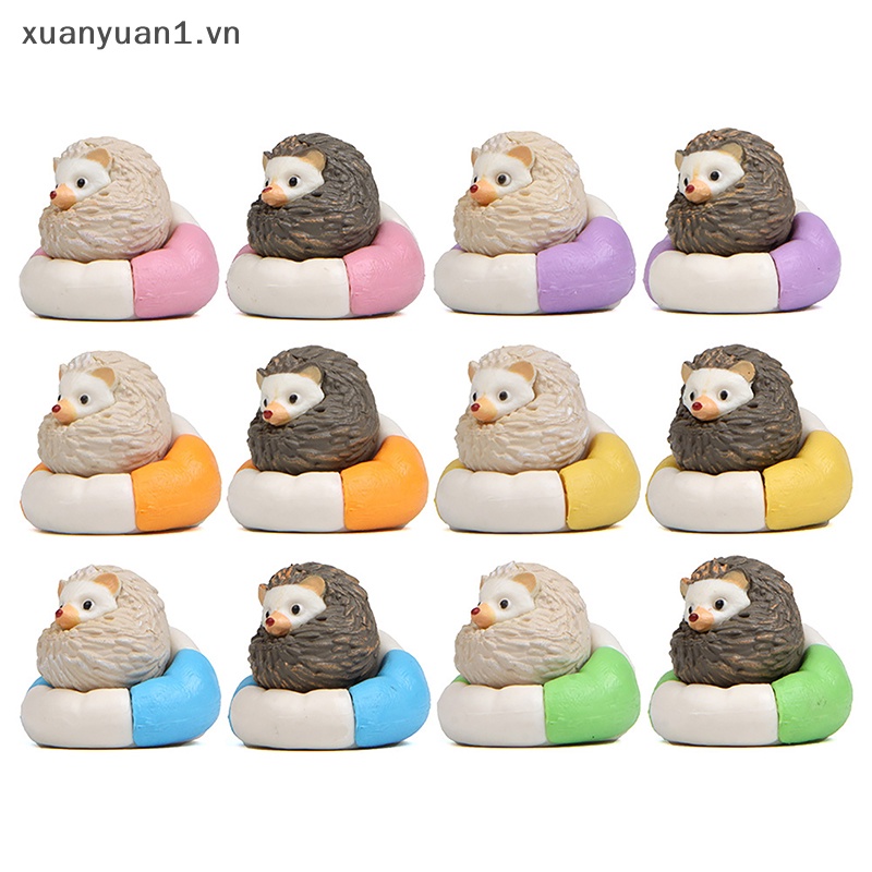 Xuan Đồ Chơi Mô Hình Nhím Gai Nhồi Bông / Chăn / Áo Khoác Mini Bằng PVC Trang Trí Sân Vườn Nhà Cửa VN