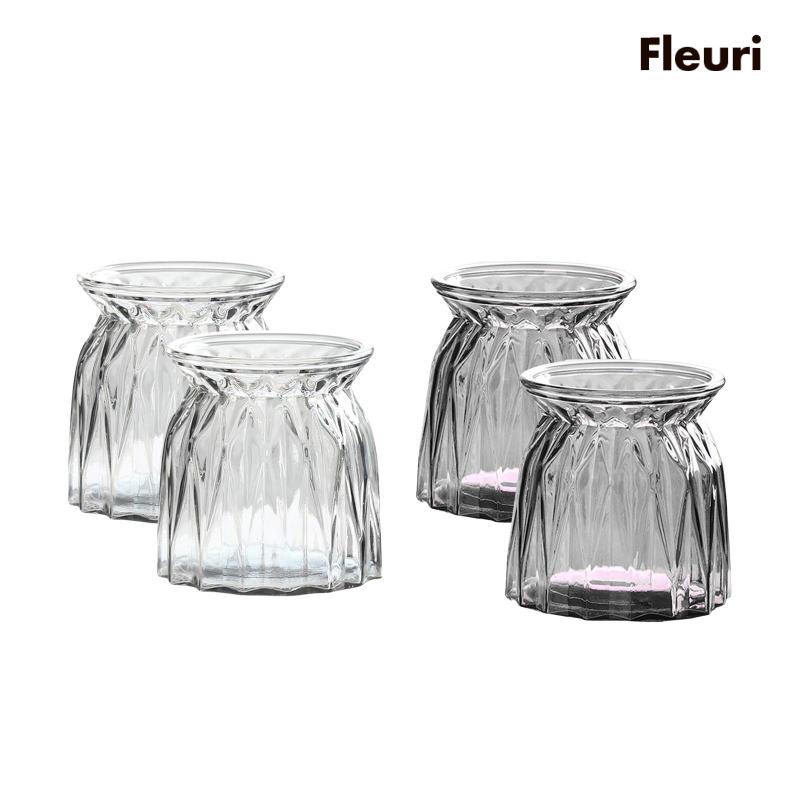 Bộ 2 Bình Hoa Thủy Tinh Dùng Cho Nông Trại / Văn Phòng