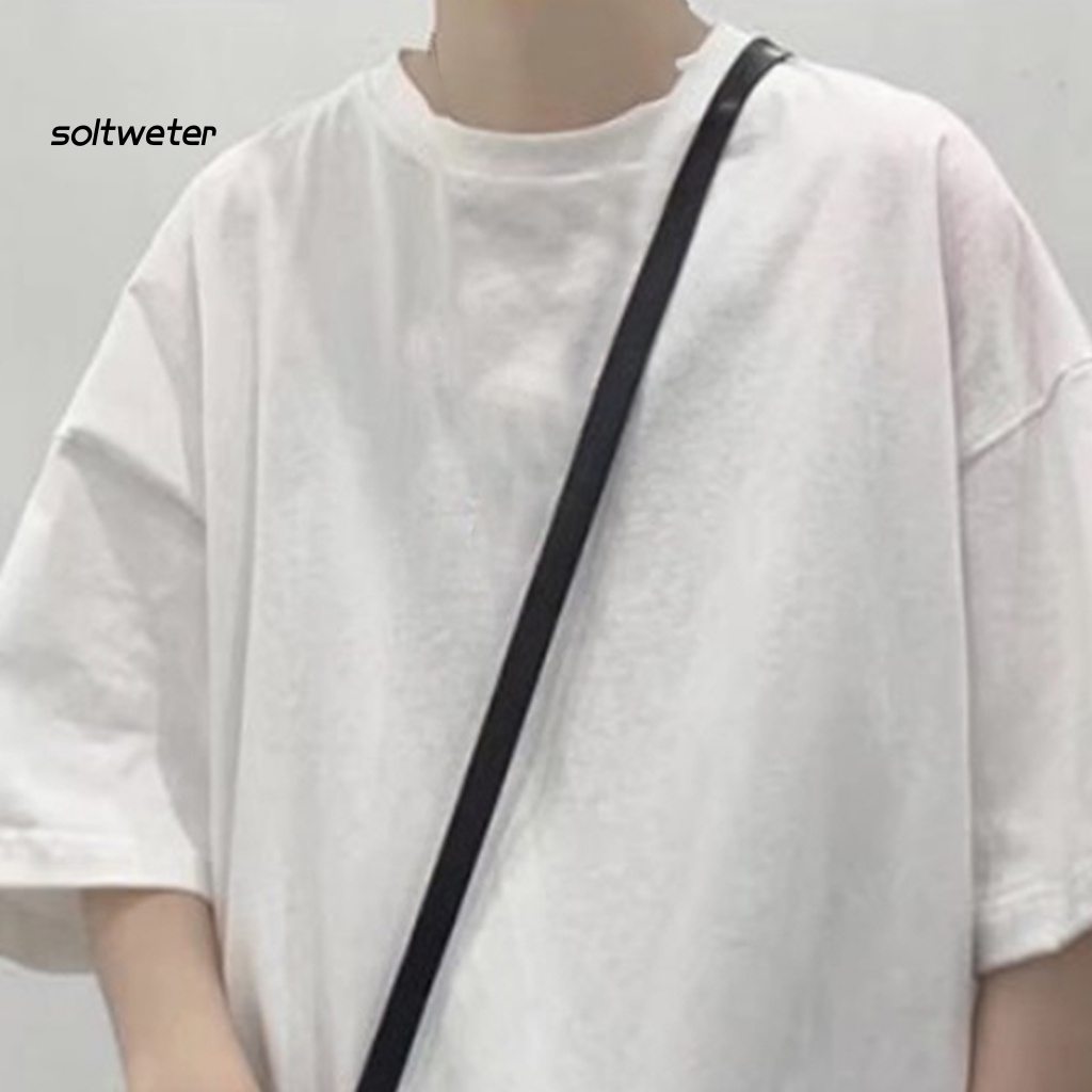 Áo Thun Trơn Màu Plus Size Dùng Hàng Ngày Cho Nam