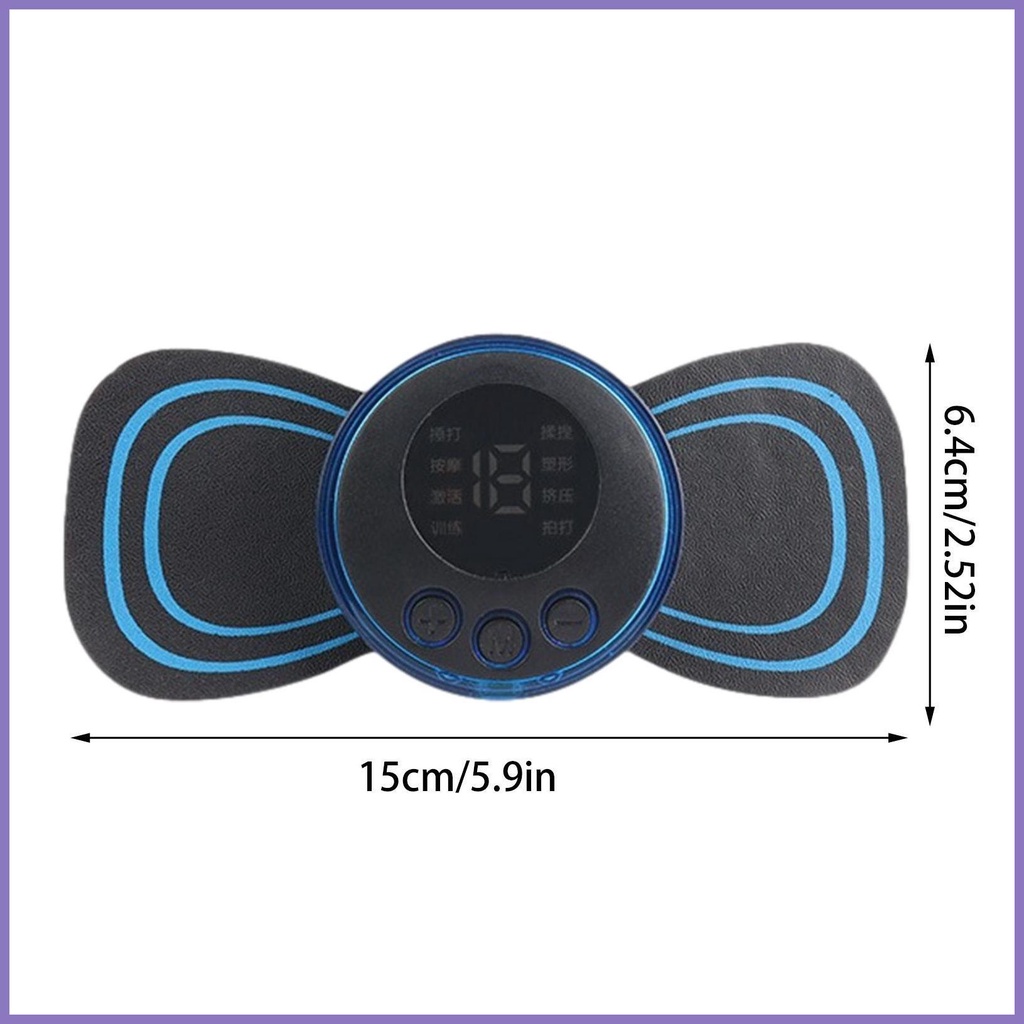 Miếng Dán Xung Điện Mát Xa Cơ Thể Hình Bướm Mini Thông Minh nota2vn nota2vn