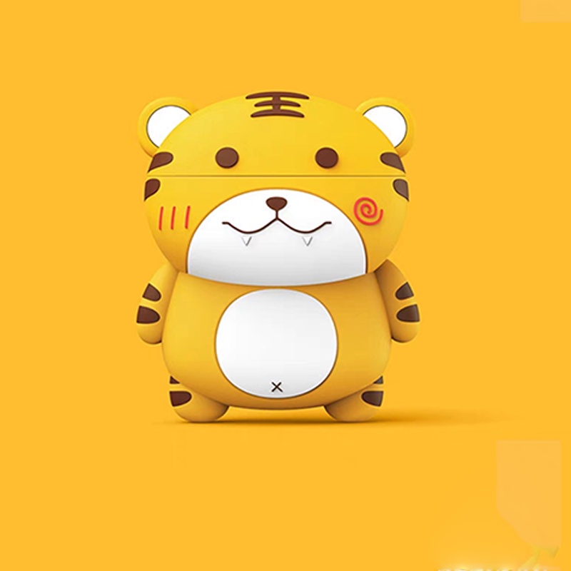 Vỏ Bảo Vệ Hộp Sạc Tai Nghe AirPods 1 / 2 / 3 Pro 2 Bằng Silicon Hình Chú Heo / Cá Mập 3D Dễ Thương