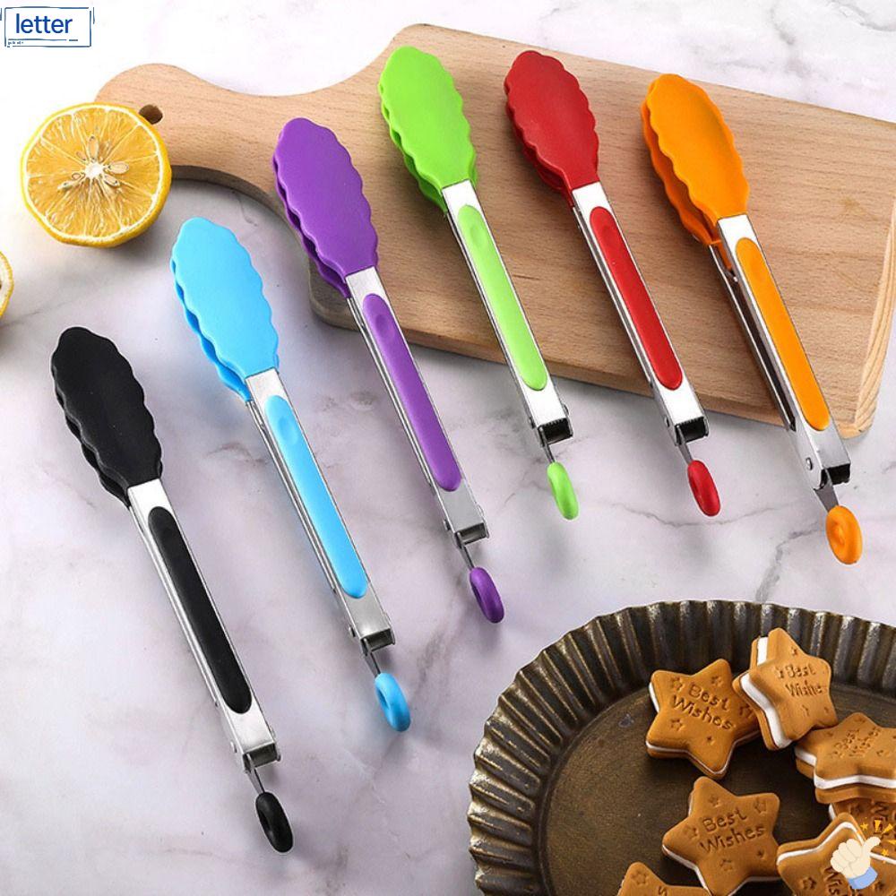 Kẹp Gắp Thức Ăn Bằng Thép Không Gỉ Và Silicone