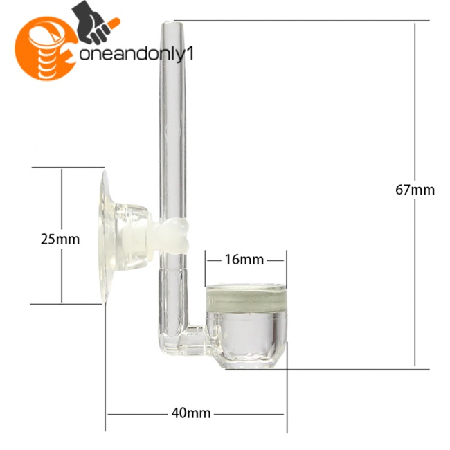 Máy Khuếch Tán Co2 Mini Co2 Hình Chữ U Bằng Acrylic Trong Suốt Cho Bể Cá