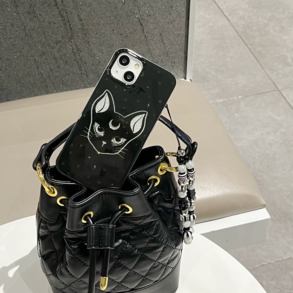 Ốp Điện Thoại TPU Mềm Trong Suốt Hai Mặt Hình Mèo / Thủy Thủ Mặt Trăng Cho iPhone 11 13 12 14 Pro Max