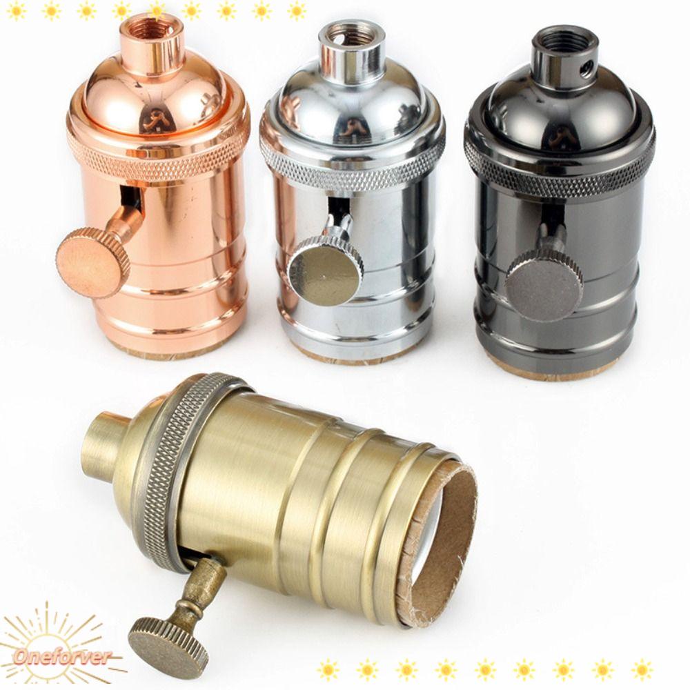 Chuôi Bóng Đèn E27 Bằng Đồng Kèm Giá Đỡ Độc Đáo Trang Trí Nhà Cửa