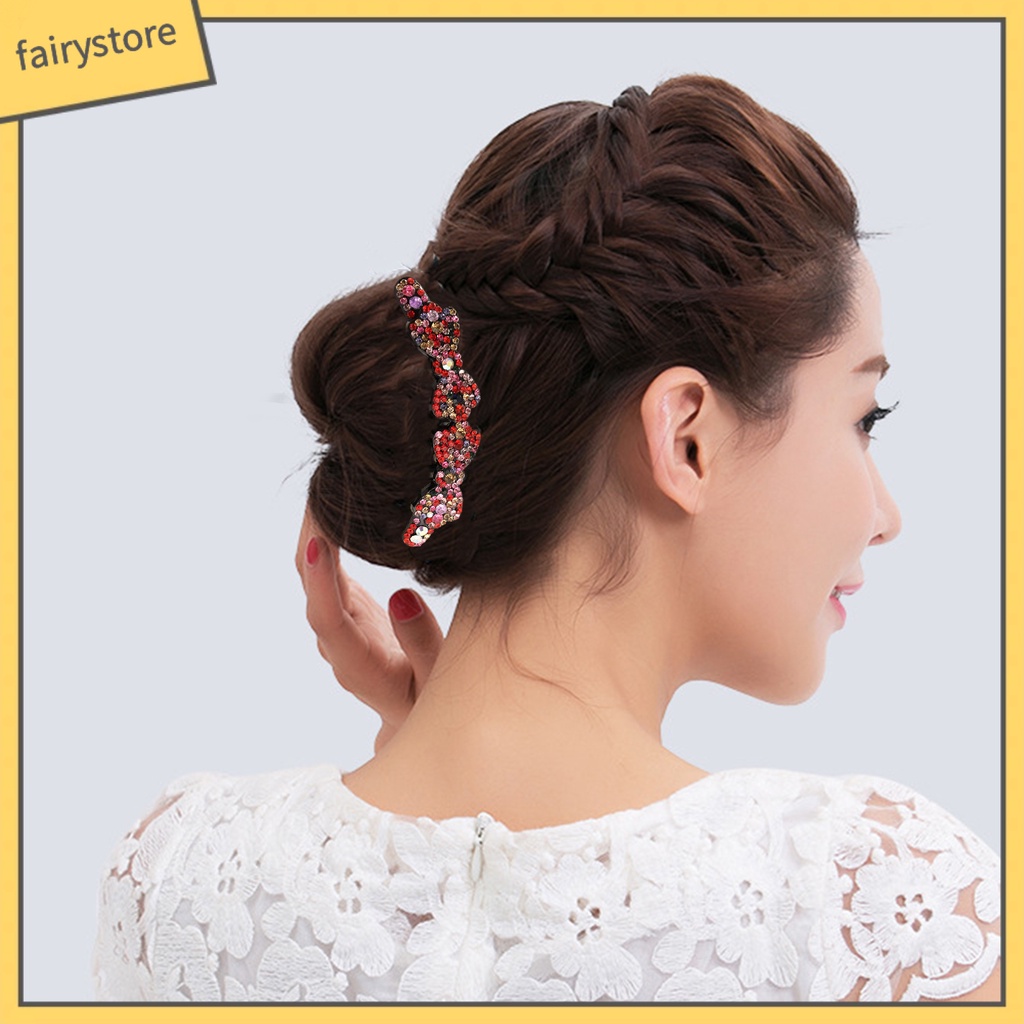 Lược Cài Tóc Đính Đá Chống Trượt Phong Cách Hàn Quốc Cho Cô Dâu