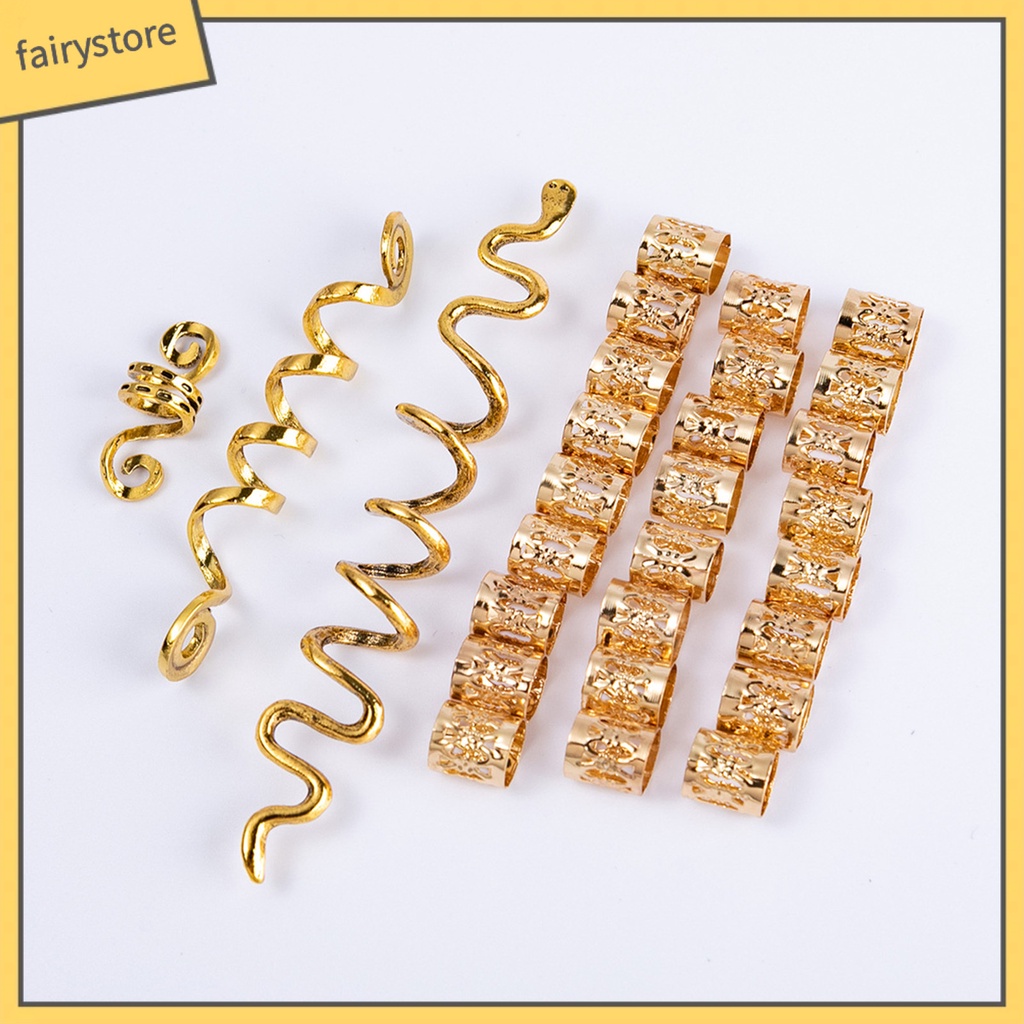 Bộ 28 Kẹp Tóc Dạng Xoắn Bằng Hợp Kim Bền Màu Sắc Retro