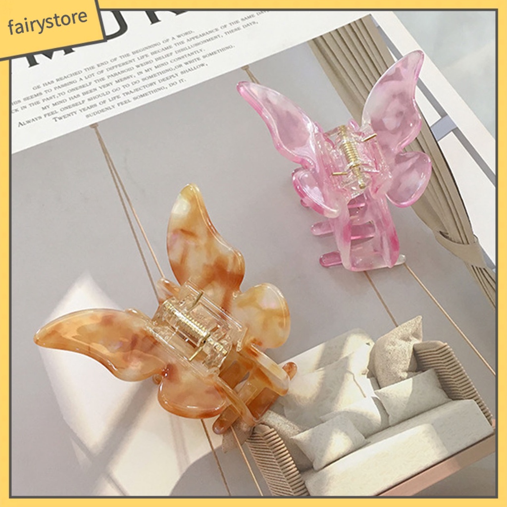 Kẹp Tóc Hình Bướm Màu Sắc Gradient Xinh Xắn