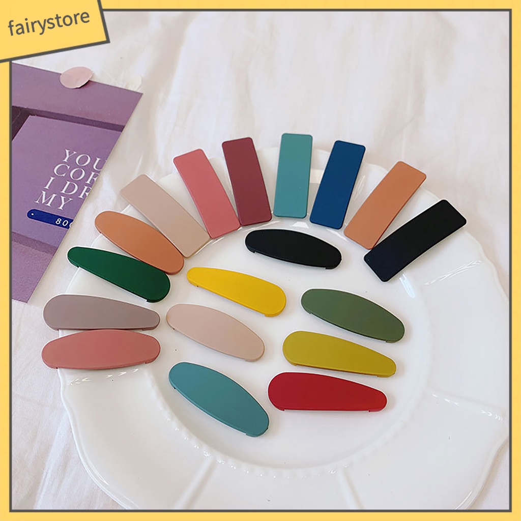 Set 10 Kẹp Tóc Acrylic Phong Cách Hàn Quốc Cho Nữ