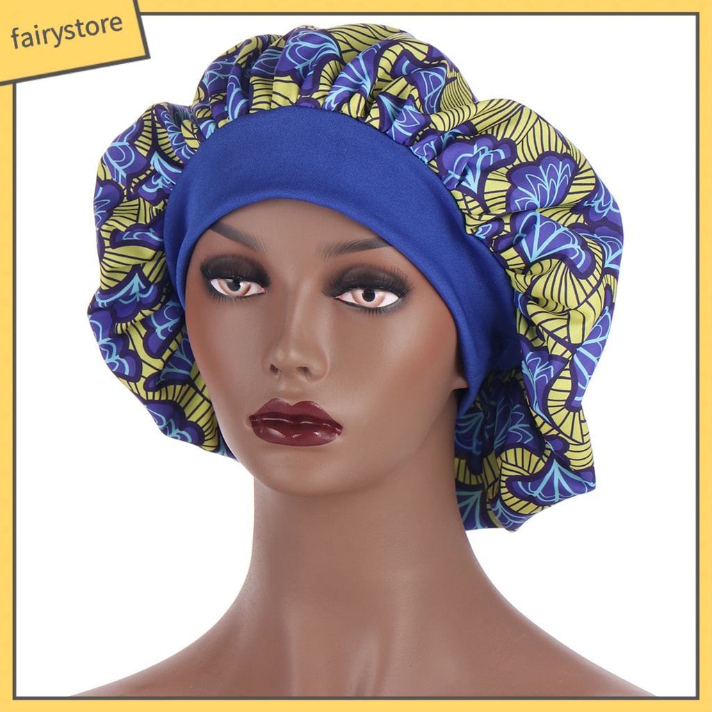 Mũ Trùm Đầu Vải In Họa Tiết Châu Phi Phong Cách Bohemian Dùng Khi Ngủ