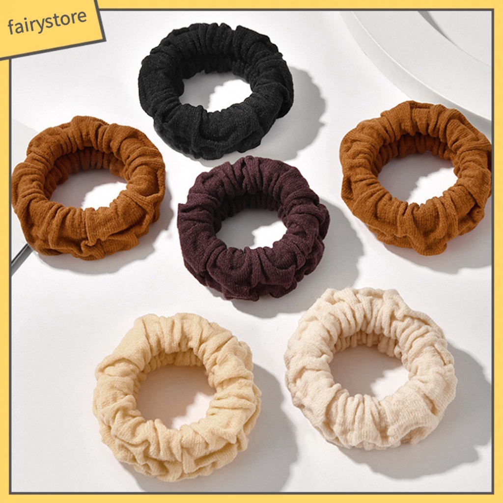 Dây Cột Tóc Co Giãn Chống Trượt Không Phai Màu Thời Trang Cho Nữ