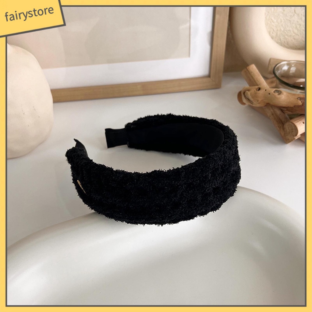 Băng Đô Cài Tóc Dệt Kim Màu Trơn Phong Cách Thời Trang Cho Nữ