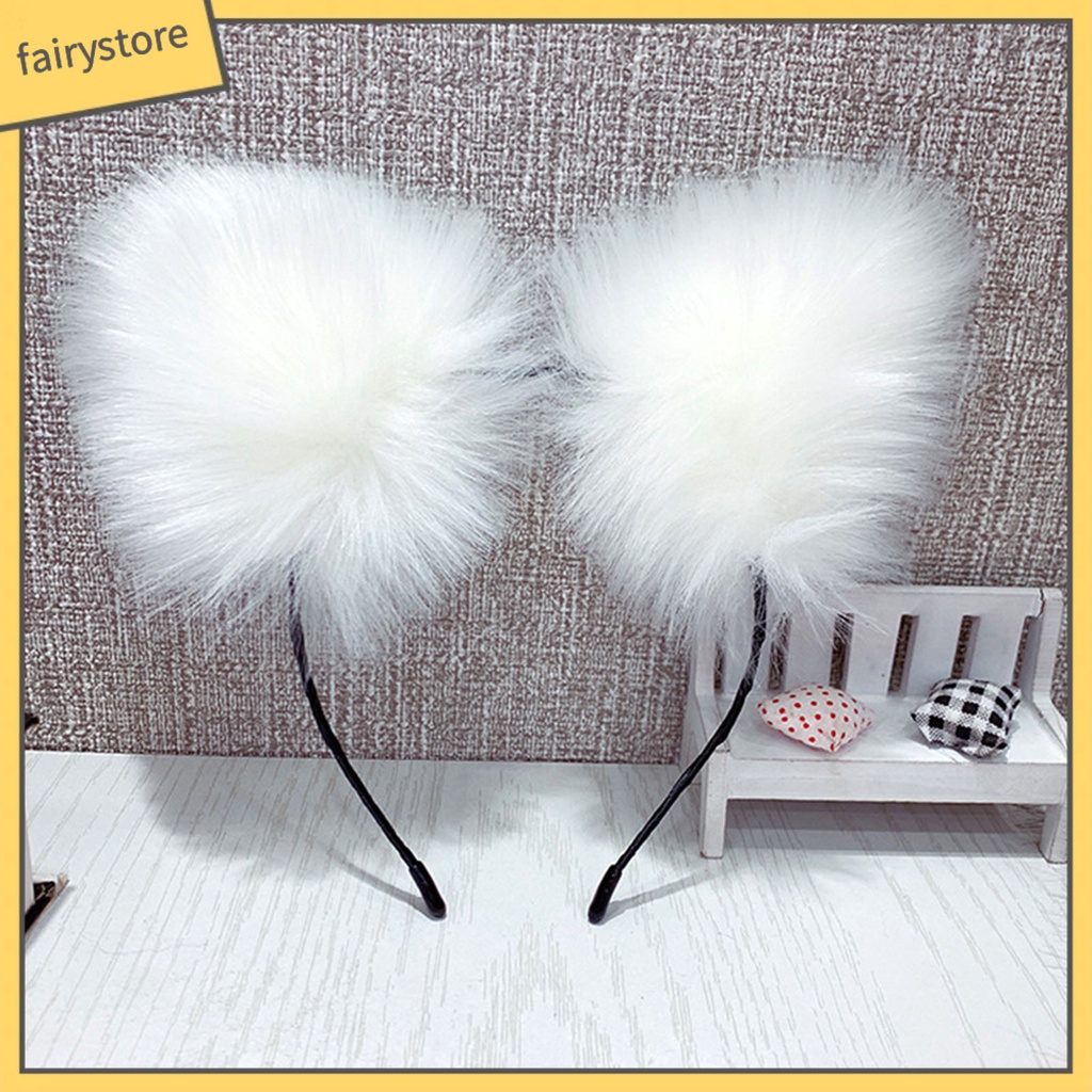 Băng Đô Tai Mèo Bông Hóa Trang Nhân Vật Anime Dễ Thương