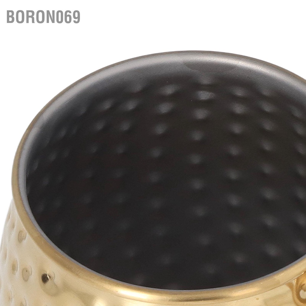 Boron069 Moscow Mule Mug Thép không gỉ 304 tinh tế 500ml Ly cocktail dung tích lớn cho quán bar Khách sạn nhà hàng