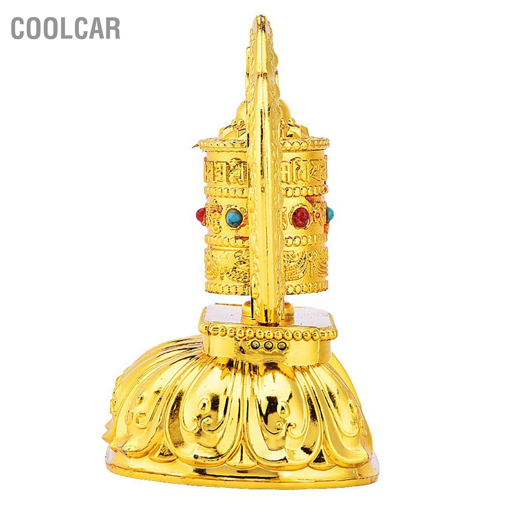 Đồ Trang Trí Phật Giáo Tây Tạng Cầu Nguyện Quay Năng Lượng Mặt Trời cho Nội Thất Xe Hơi - CoolCar