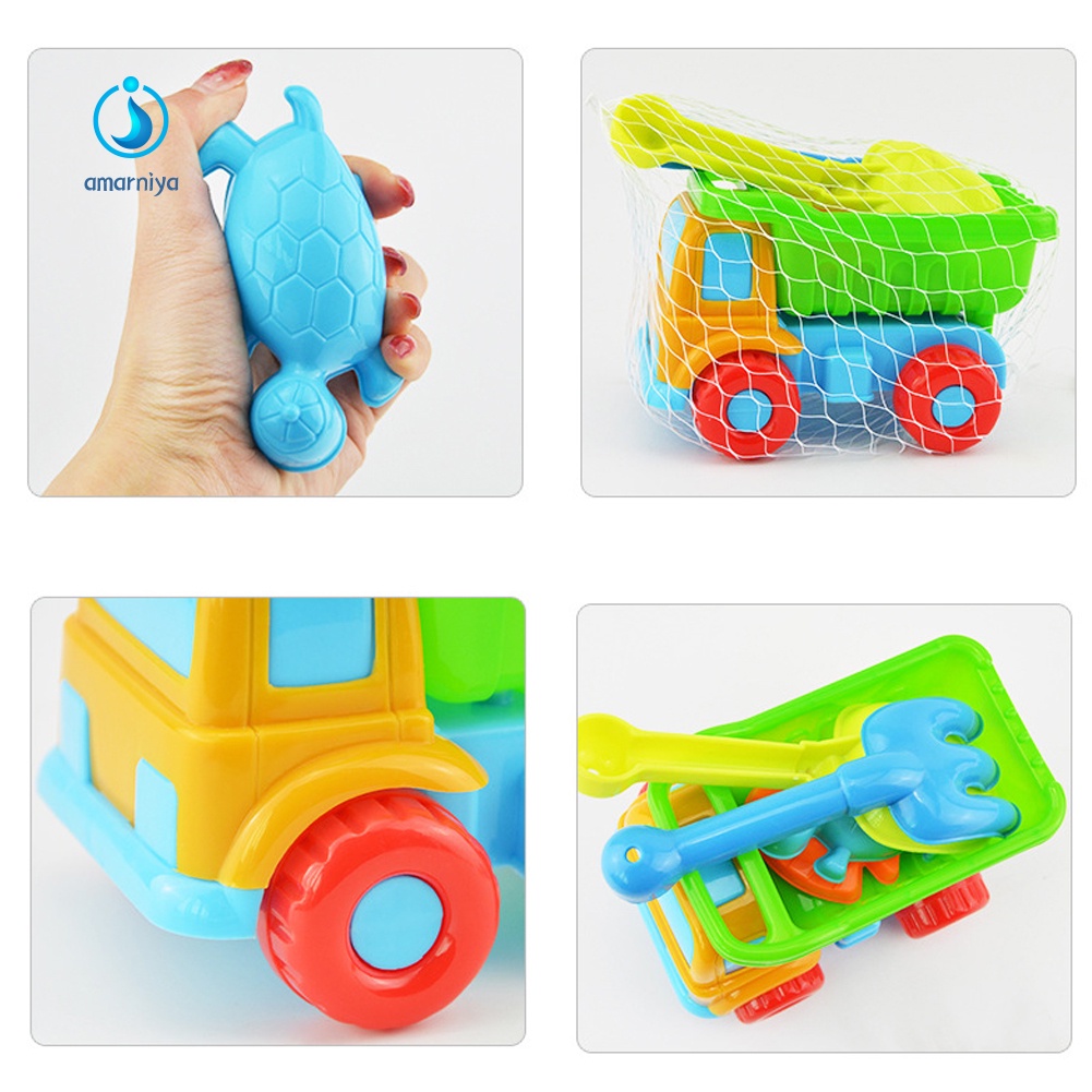 Set 5 Dụng Cụ Làm Vườn Gồm Xẻng / Xẻng / Đồ Chơi Xúc Cát Cho Bé