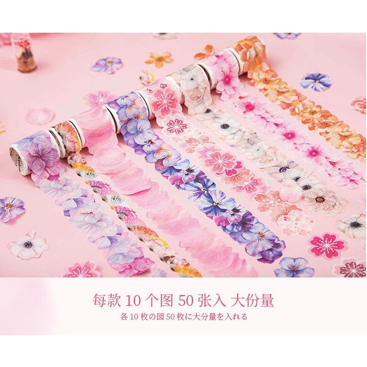 Cuộn Băng Keo Hoa Anh Đào 3.5m Trang Trí Thủ Công diy