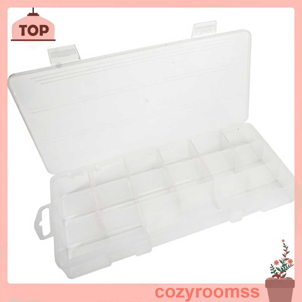 Hộp Nhựa 15 Ngăn Đựng Lưỡi Câu Cá Tiện Lợi