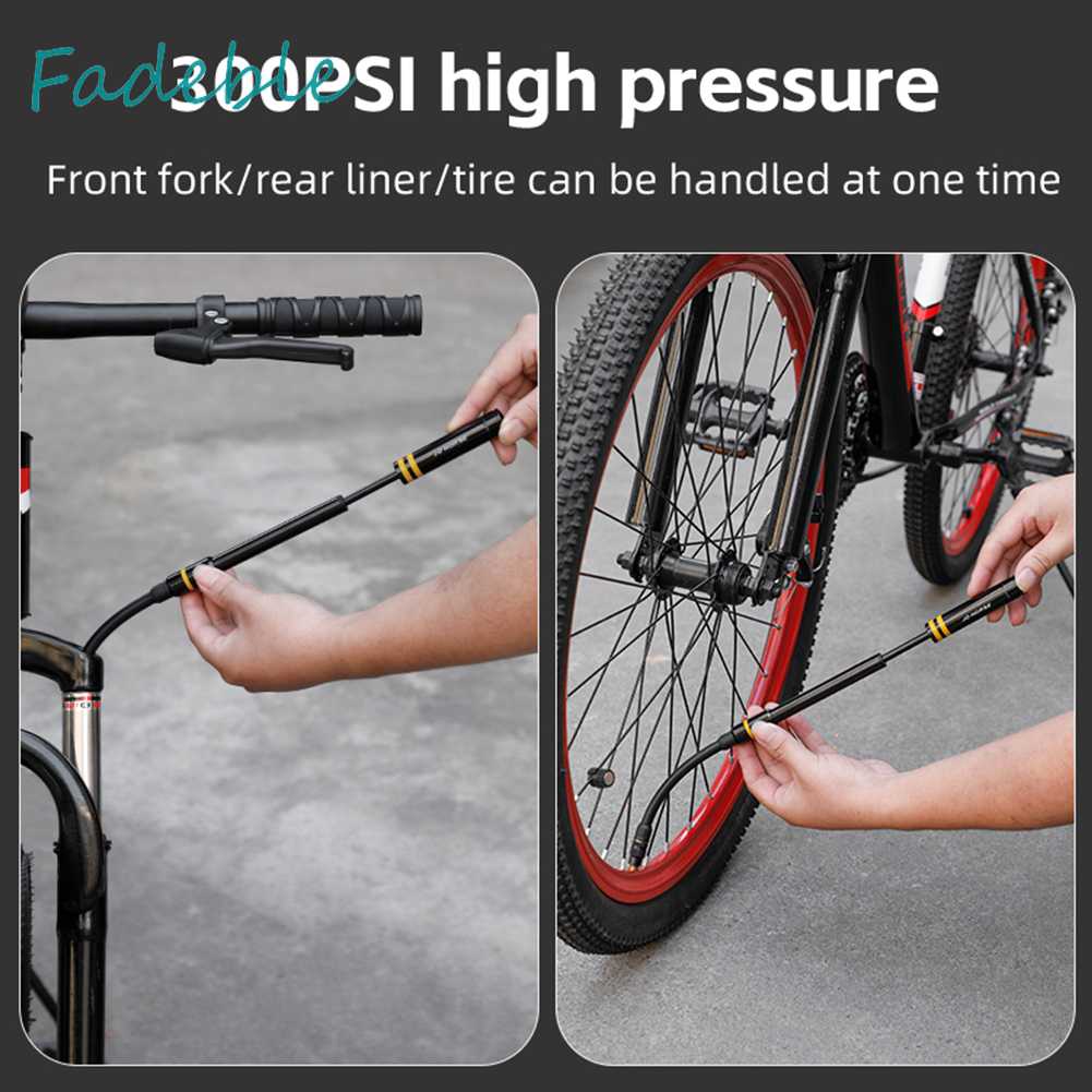 Bơm Xe Đạp Áp Suất Cao 300PSI Bằng Hợp Kim Nhôm