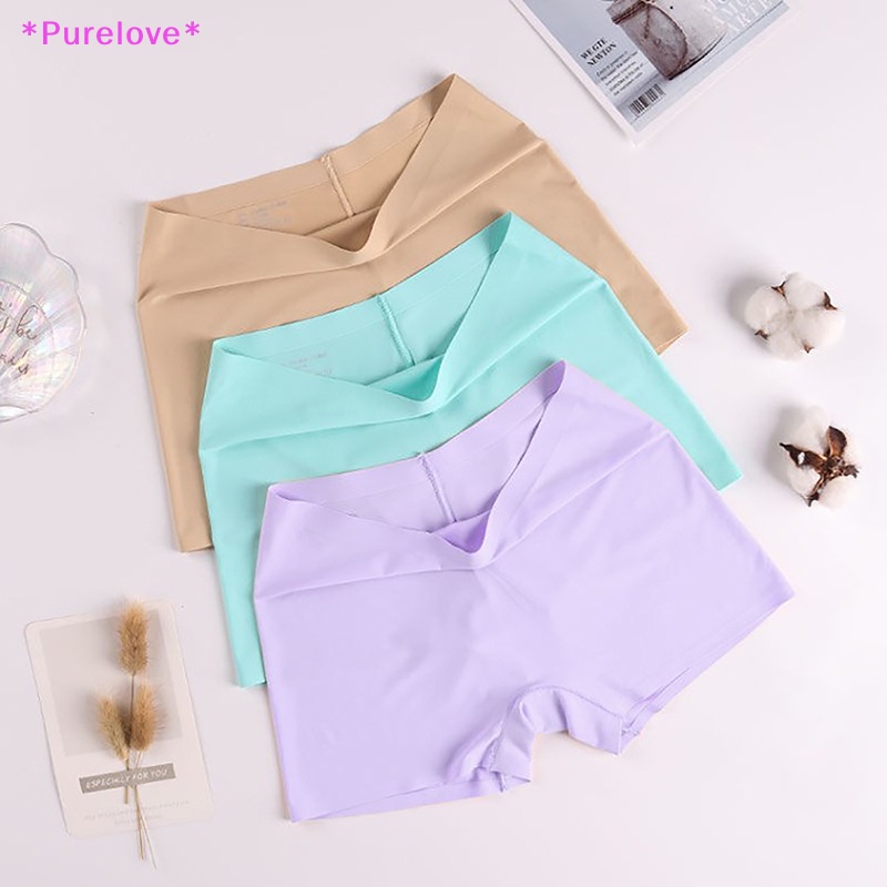 Quần Lót Boxer Vải Cotton Mỏng Không Đường May Thiết Kế Dễ Thương Cho Nữ Mới