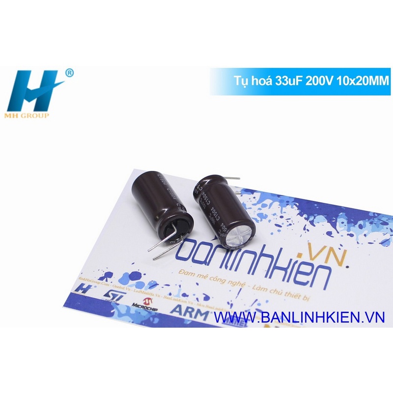 Tụ Hóa 33uF 200V 10x20MM