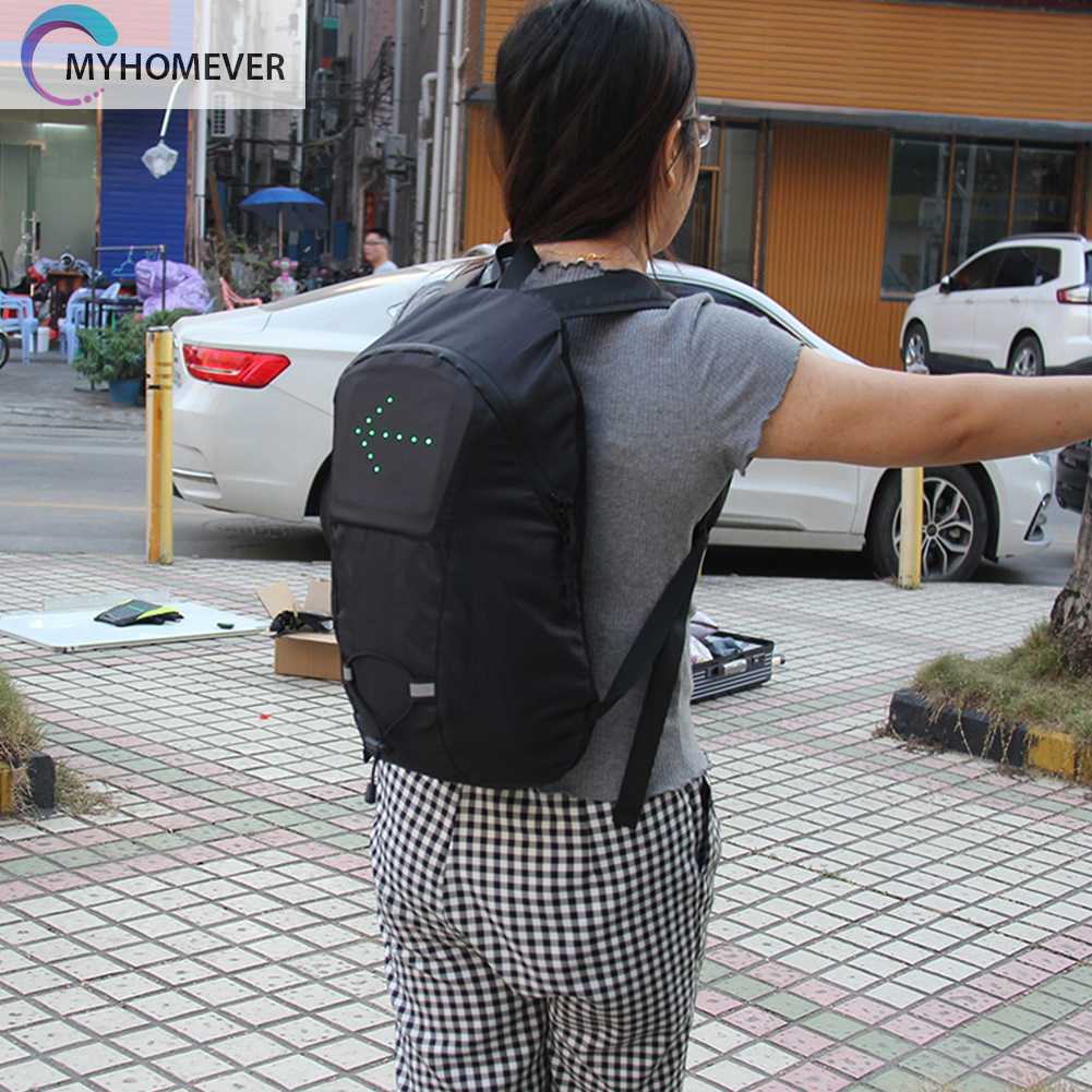 Ba Lô Đạp Xe Có Đèn LED Hiển Thị An Toàn