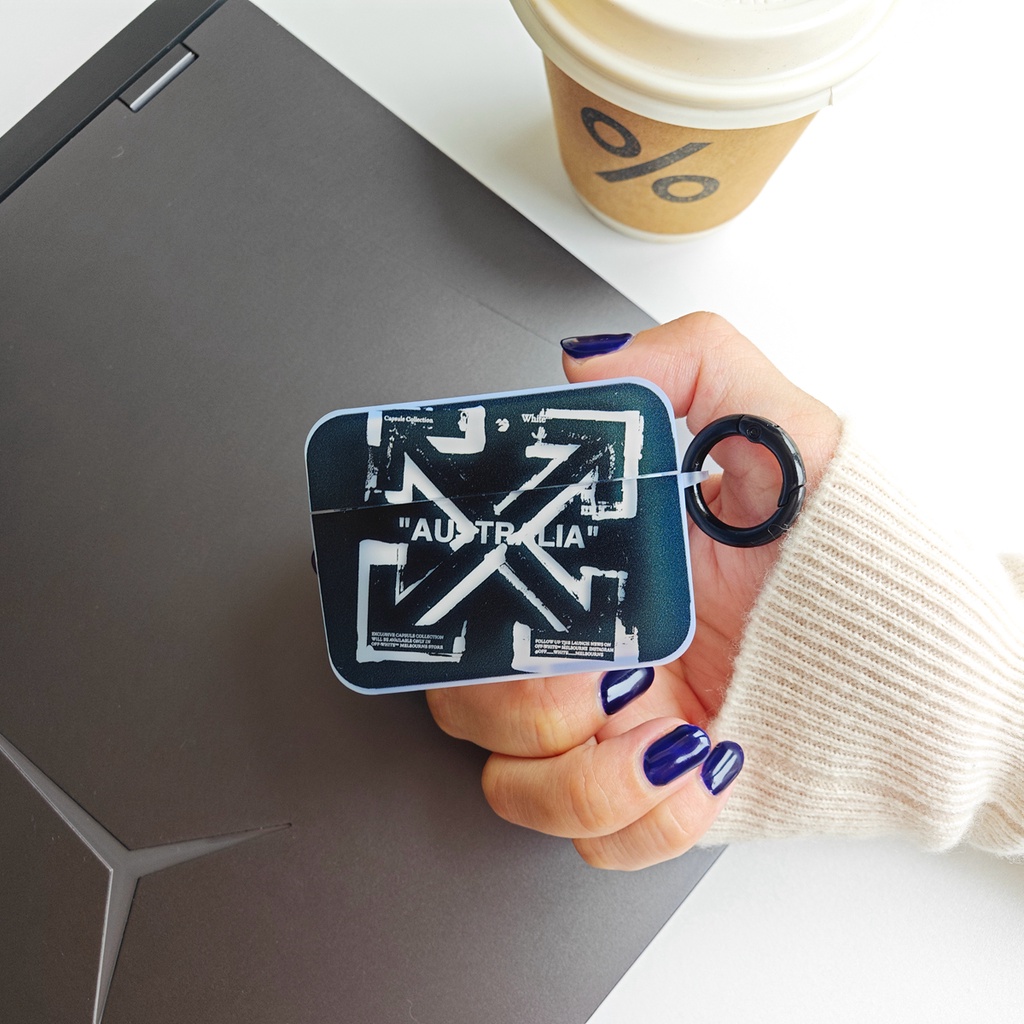 Vỏ Bảo Vệ Hộp Sạc Tai nghe không dây AirPods 1 2 gen3 pro2 2022 Bằng Silicon Họa Tiết Đầu Mũi Tên Thời Trang