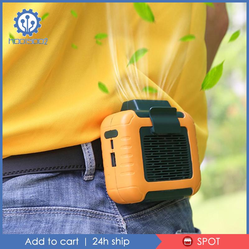 [Koolsoo2] Quạt Mini Rảnh Tay Di Động Mùa Hè Có Cổng Sạc USB