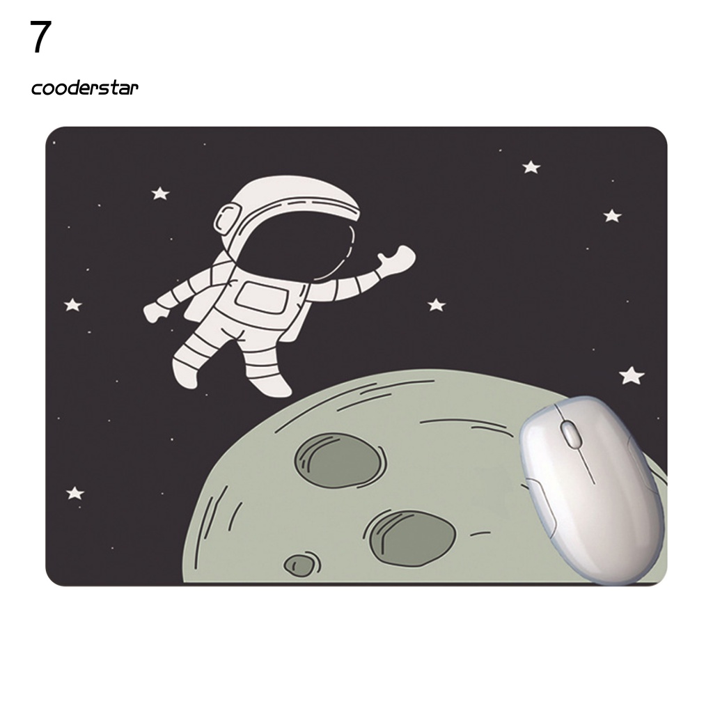 Tấm Lót Chuột Cao Su Siêu Mỏng In Hình Phi Hành Gia Hoạt Hình