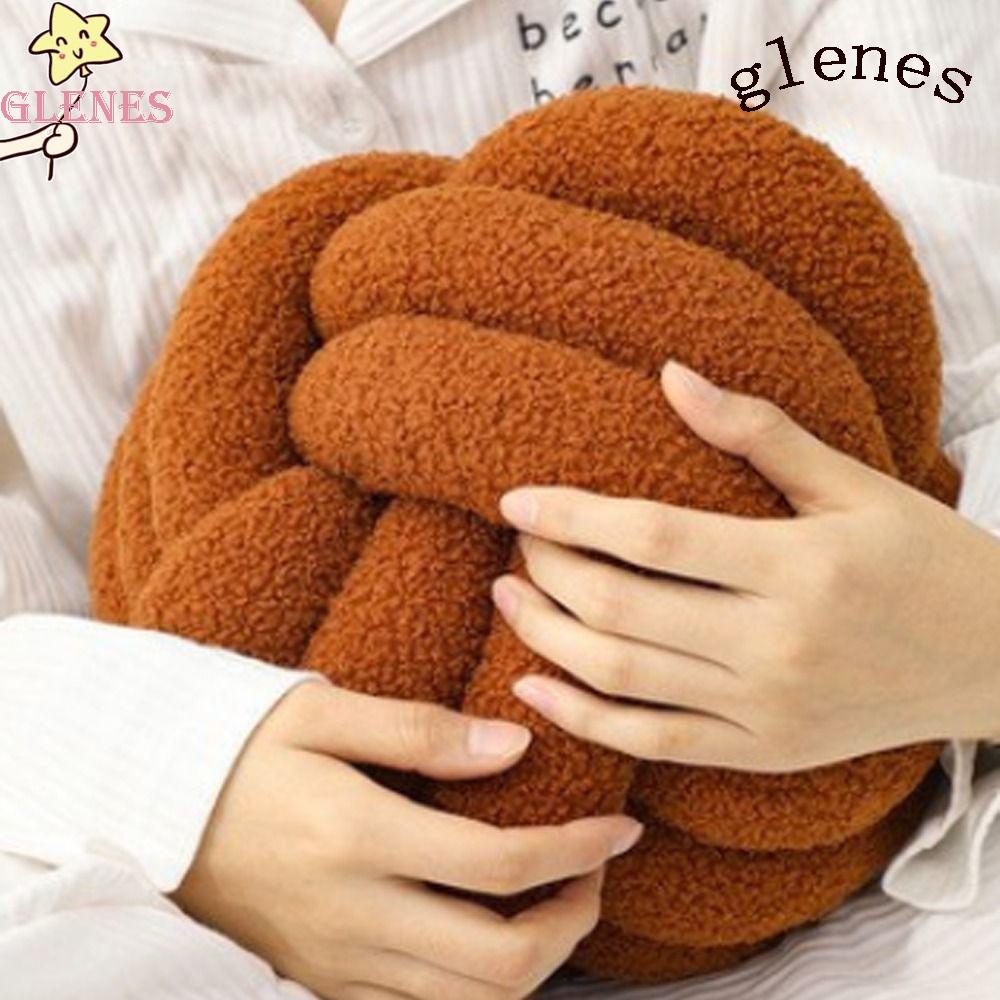 Gối Tựa Lưng Vải Len Phối Lông Mềm Mại Trang Trí Nội Thất