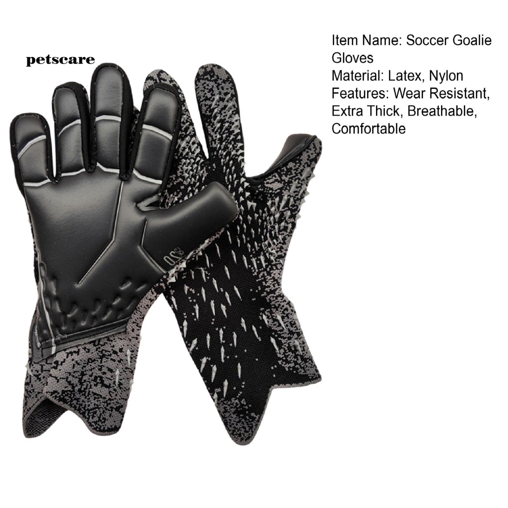 1 Đôi Găng Tay Thủ Môn Thể Thao Bằng Nylon Chống Trượt