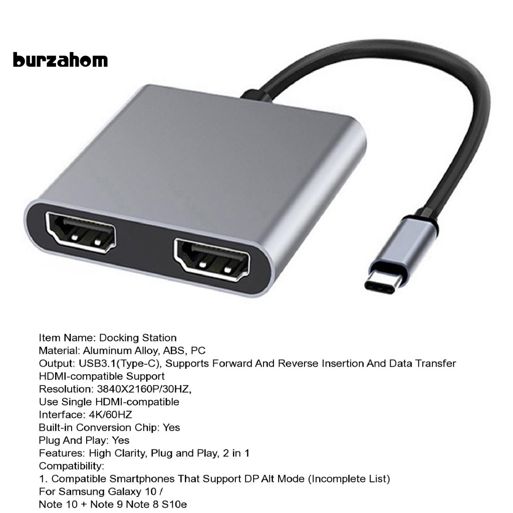Trạm Kết Nối Chuyển Đổi USB C Sang HDMI Cho Máy Tính