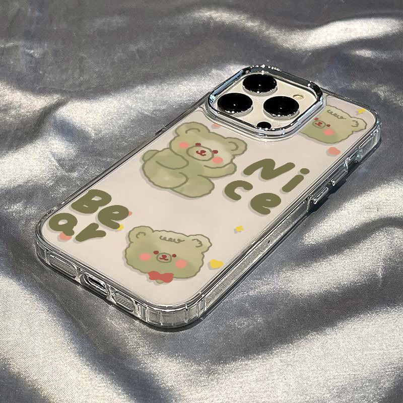 ✅Ốp Điện Thoại Mềm Chống Sốc In Hình Gấu Hoạt Hình Cho iPhone1214proplus13 Apple 118 max 7In Zl8