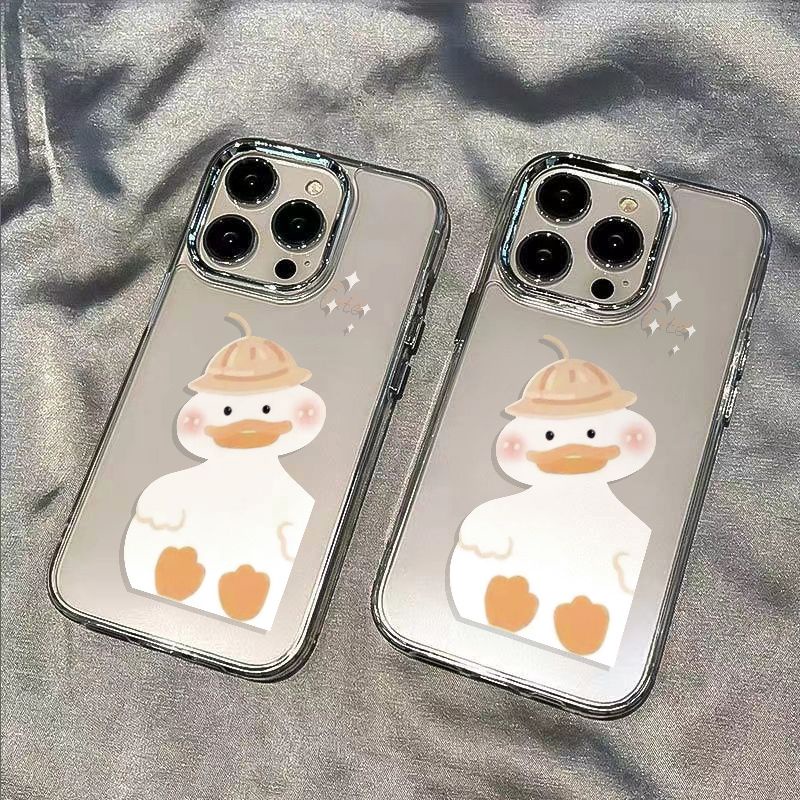 ✅Ốp Điện Thoại Dẻo Màu Vàng In Họa Tiết Chú Vịt Dễ Thương Chống Sốc Cho Iphone12 11 7 13814pro