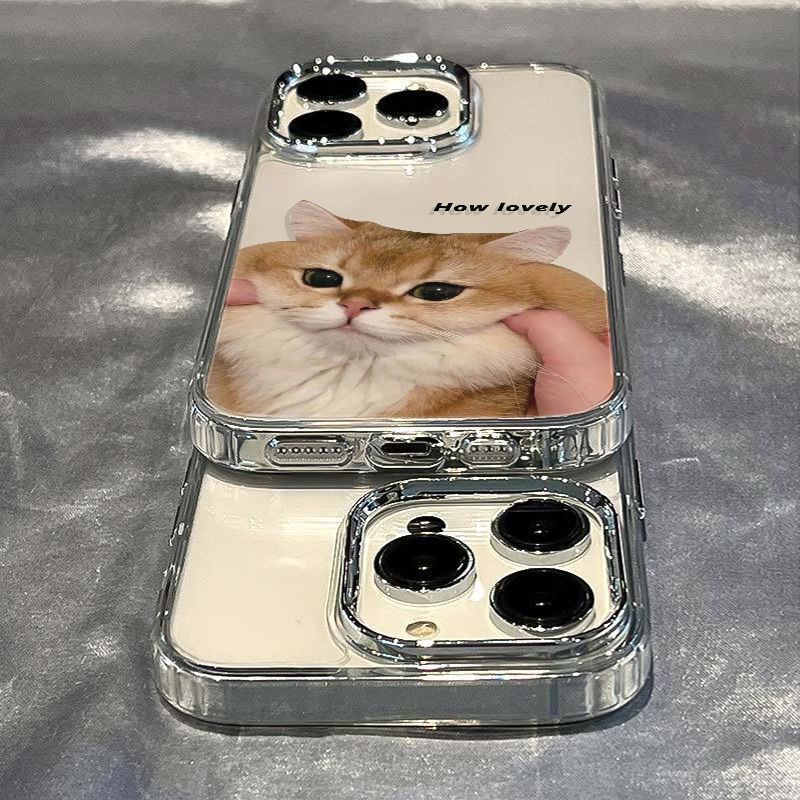 ✅Ốp Điện Thoại Mềm Chống Sốc In Hình Mèo Cho Iphone 8 12 11 7 14Pro Plus Max 13