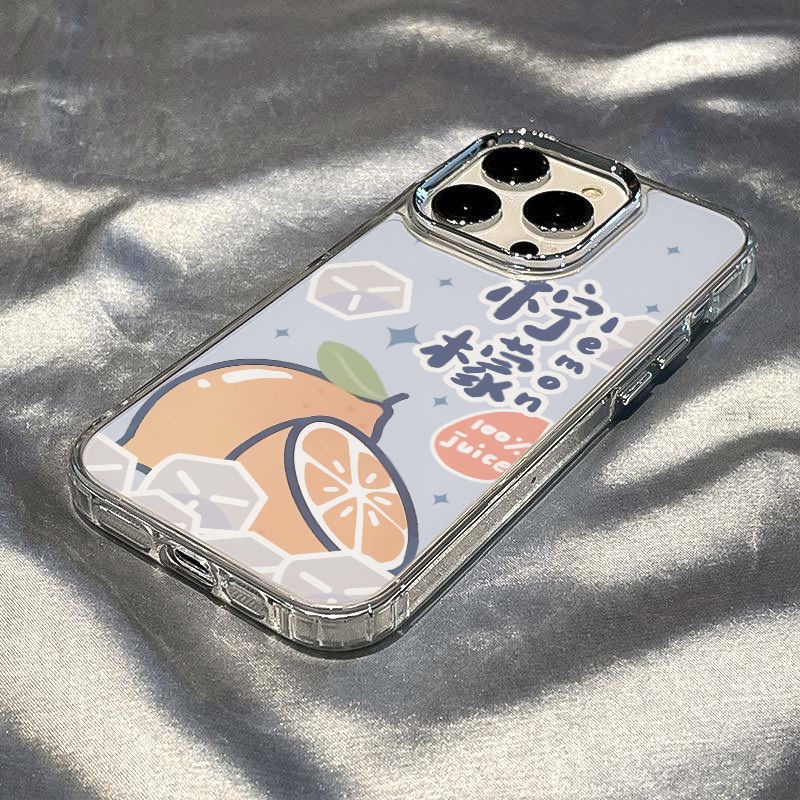 ✅Ốp Điện Thoại Mềm Chống Sốc Họa Tiết Quả Chanh Cho Iphone 12 8 11plus 14pro max 713 5HHT