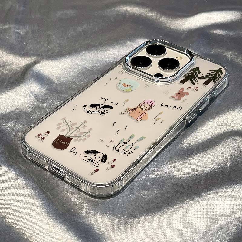 ✅Ốp Điện Thoại Mềm Chống Sốc Họa Tiết Khu Rừng Đơn Giản Cho iPhone127 11plus14promax 8In 13 O7VV