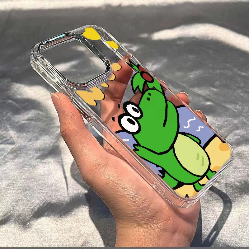 ✅Ốp Điện Thoại Mềm Chống Sốc Họa Tiết Cây Dừa Và Cá Sấu Cho Iphone 8 11Plus max 14pro 12713 / CXPB