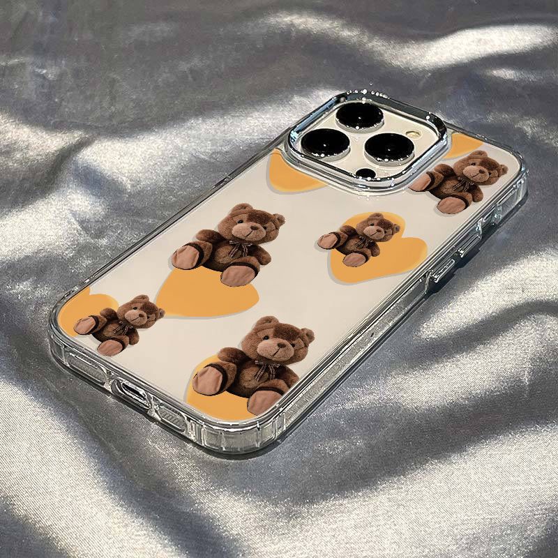 ✅Ốp Điện Thoại Dẻo Họa Tiết Gấu &amp; Búp Bê Dễ Thương Chống Sốc Cho iPhone12 Apple plusmax14pro 11ins 8 7 / 13