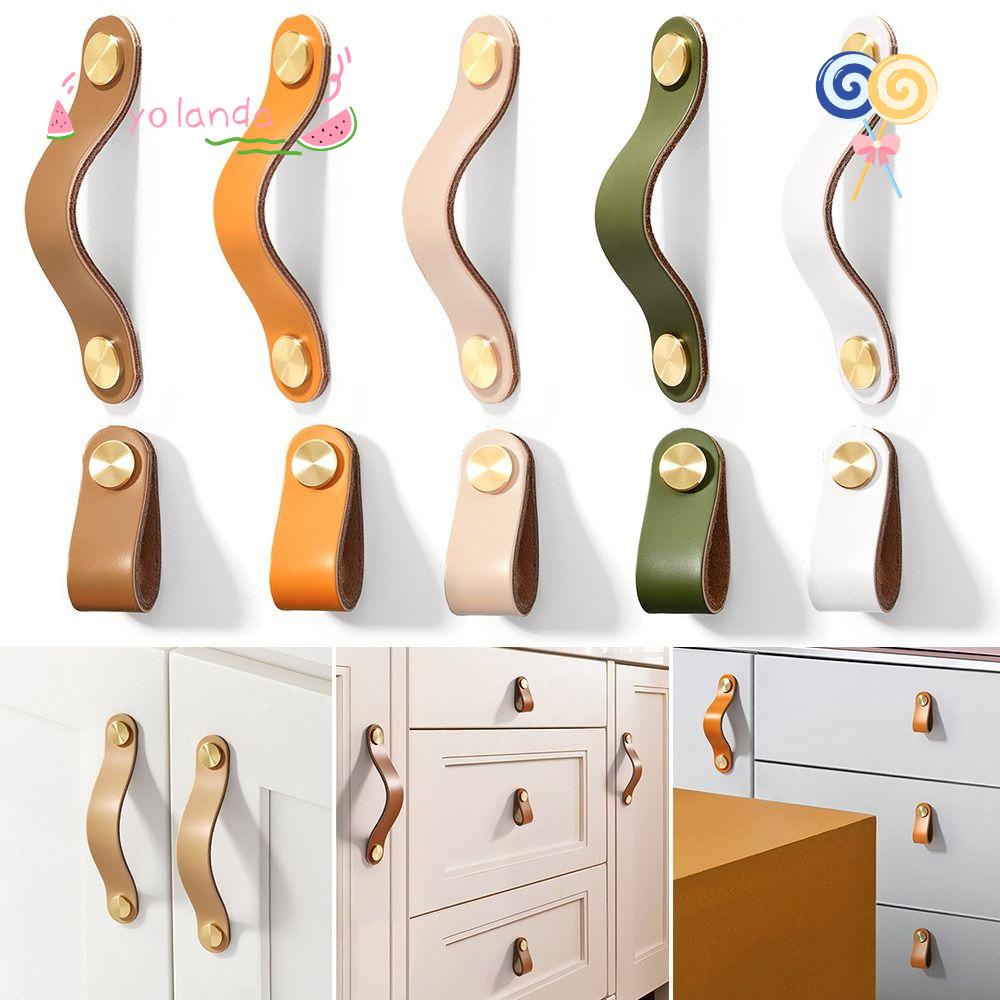 Bộ 2 Tay Nắm Cửa Chất Liệu Da Thân Thiện Với Môi Trường