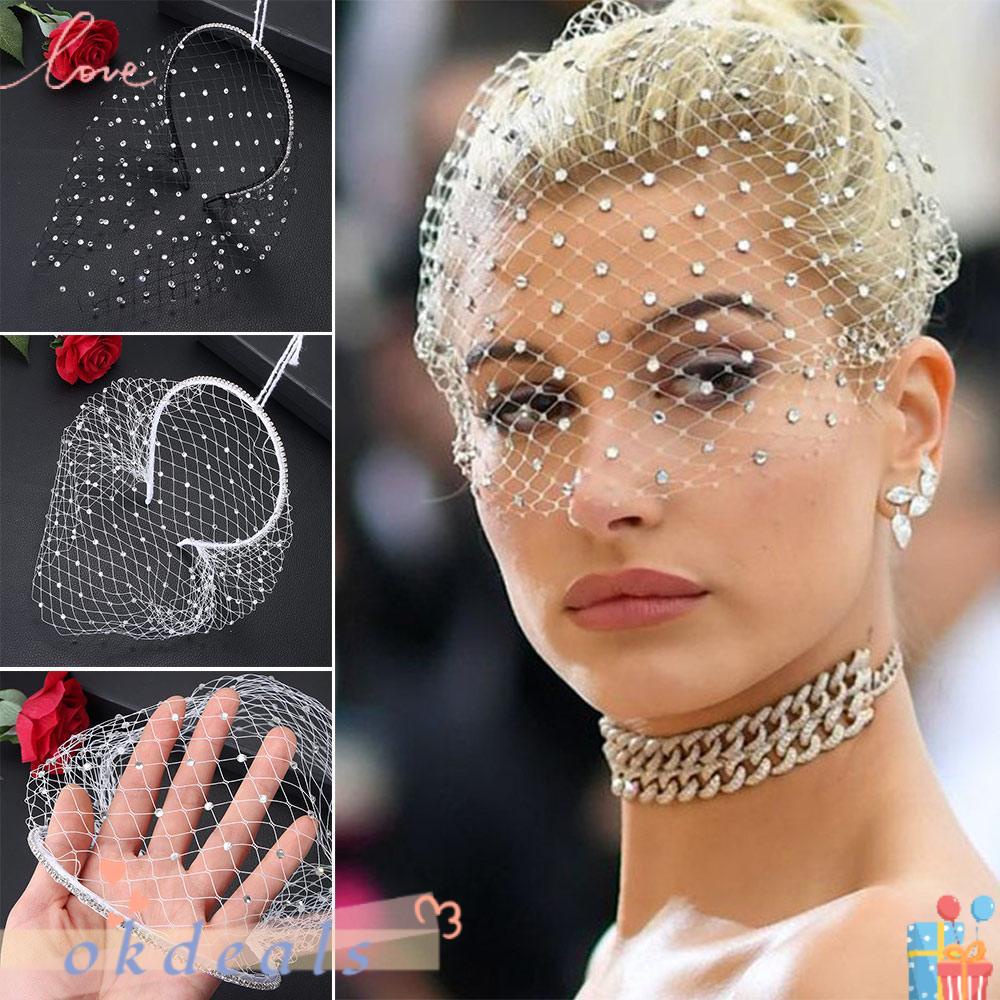 Mạng Che Mặt Màu Đen Cho Cô Dâu