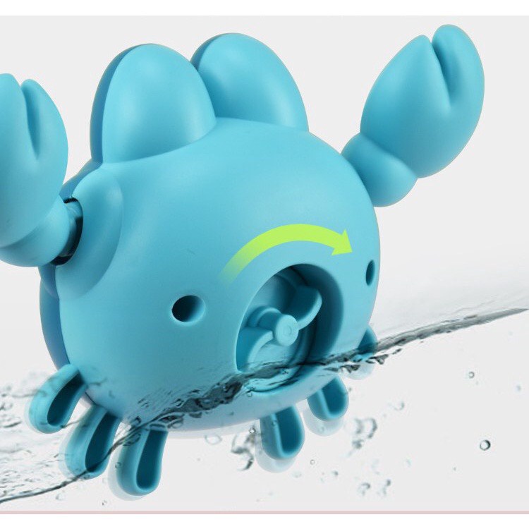 Cua Con Tập Bơi Ngửa, Đồ Chơi Nhà Tắm Cho Bé Vặn Cót