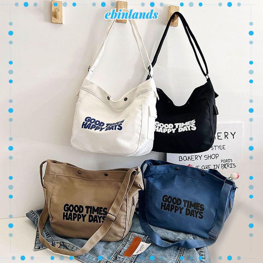 Ebinlands Túi Xách Canvas Sức Chứa Lớn Dành Cho Nữ