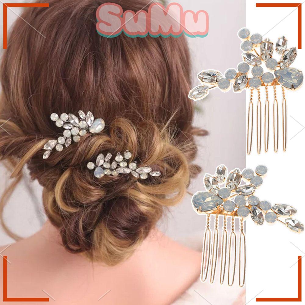 Bộ 2 Lược Cài Tóc Xinh Xắn Dành Cho Nữ|Trang Sức Đá Opal