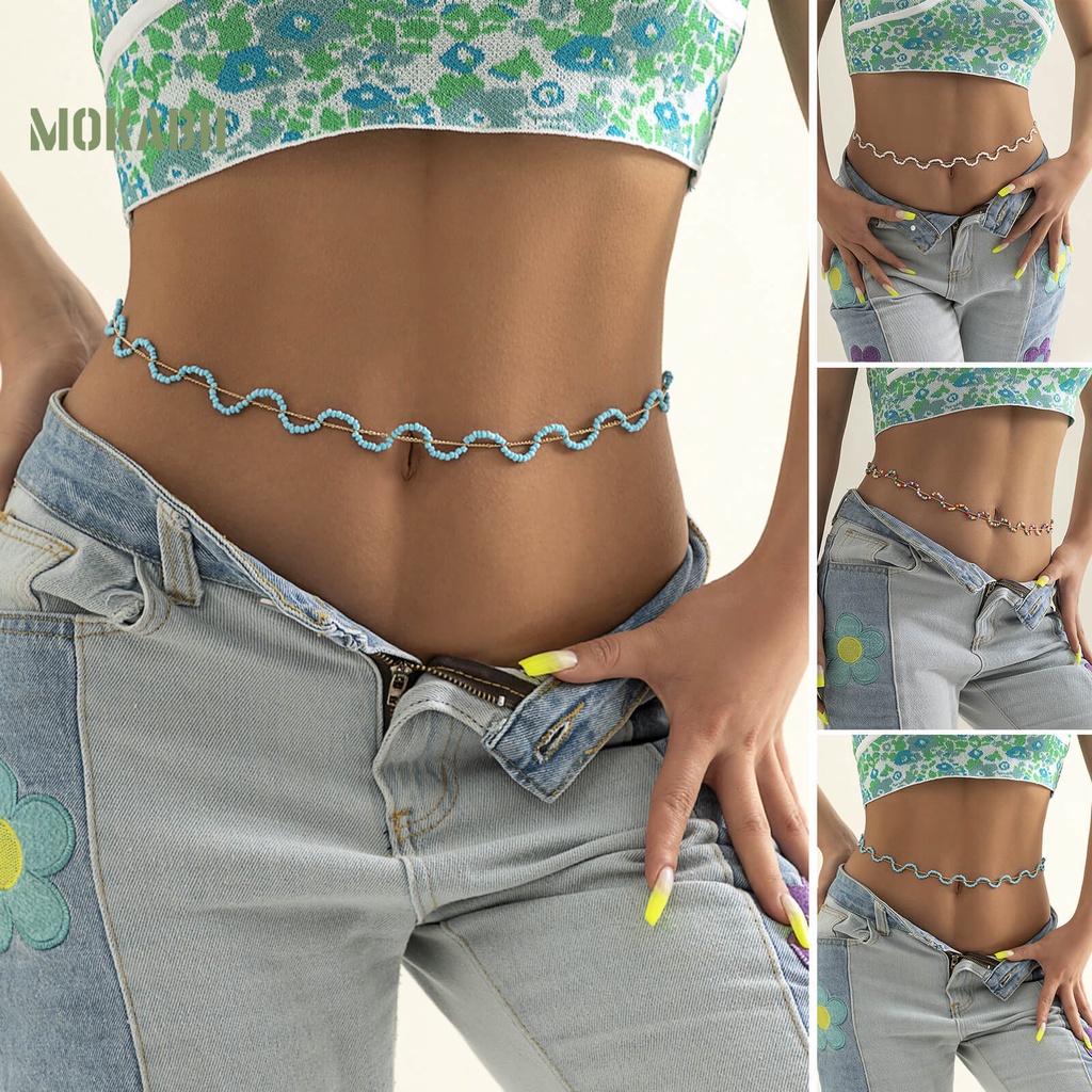 [Mok Abh] Chuỗi Dây Đeo Hông Có Thể Điều Chỉnh Phong Cách Bohemian