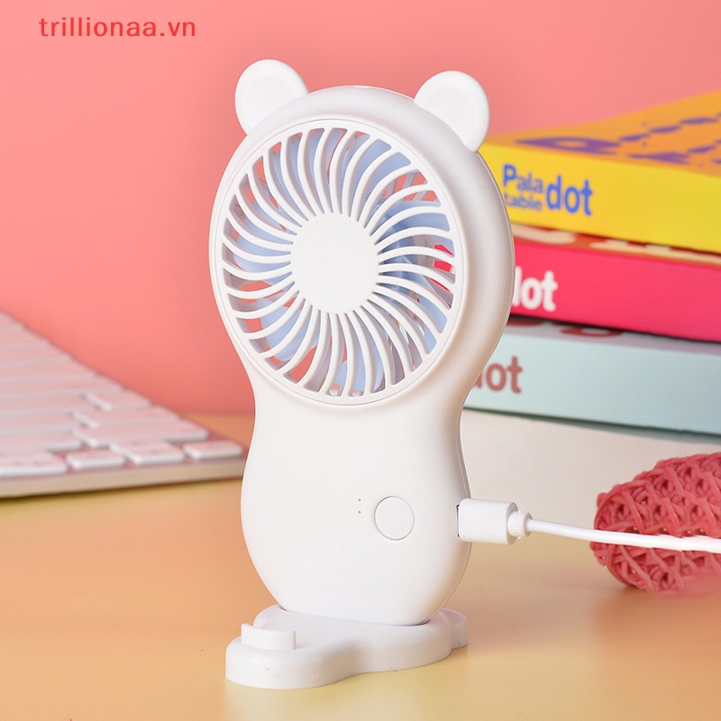 Quạt Làm Mát Mini Cầm Tay 3 Chế Độ Tùy Chỉnh Kèm Sạc USB Tiện Dụng Mang Theo Du Lịch / Dã Ngoại