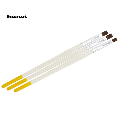 Set 3 Cọ Vẽ Trang Trí Móng Tay Nghệ Thuật Chuyên Nghiệp