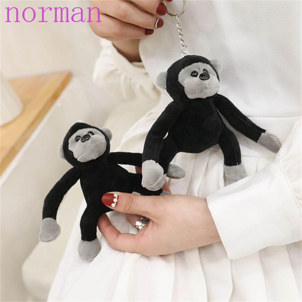 Móc Khóa Hình Khỉ Nhồi Bông Hoạt Hình Đáng Yêu