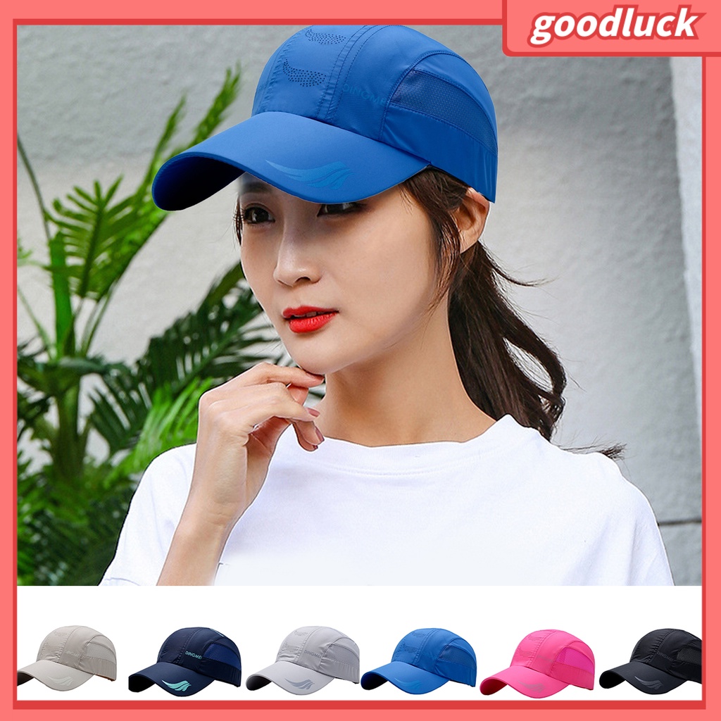 [GLO] Mũ Lưỡi Trai Thể Thao Phối Lưới Chống Nắng Ghép Nối Dài Vành Hình Học Có Thể Điều Chỉnh Cho Mùa Hè